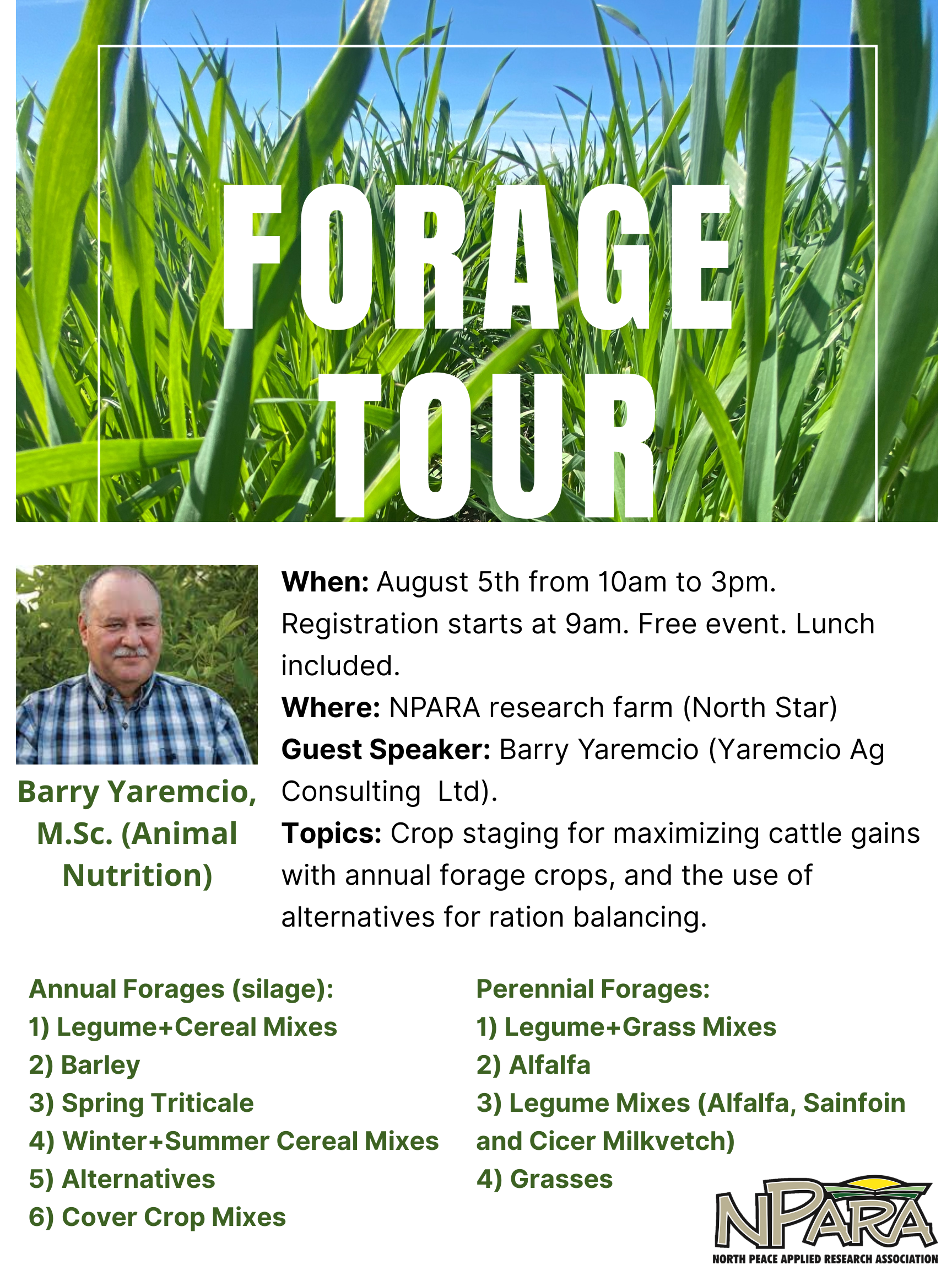 forage tour