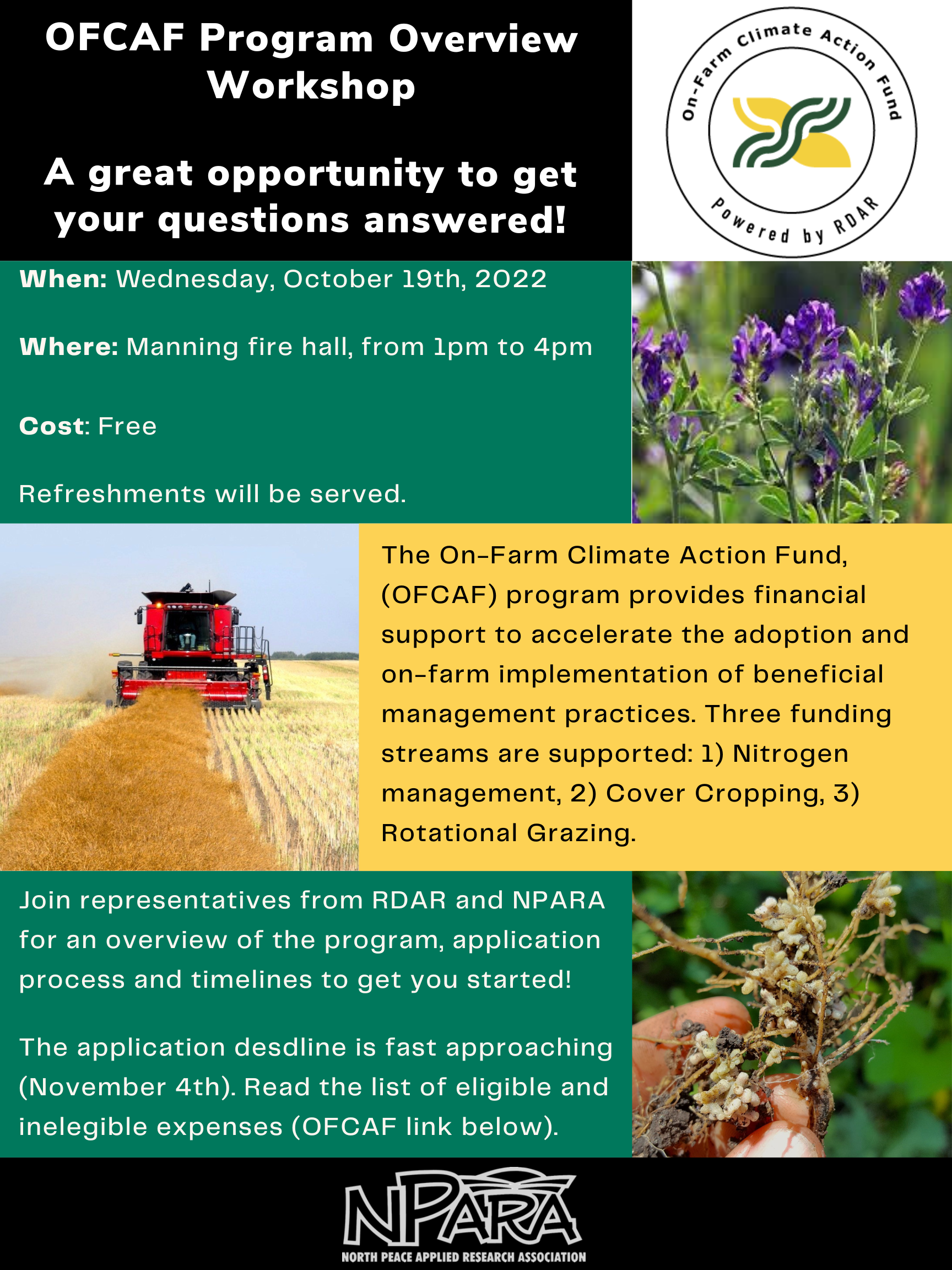 OFCAF program overview workshop