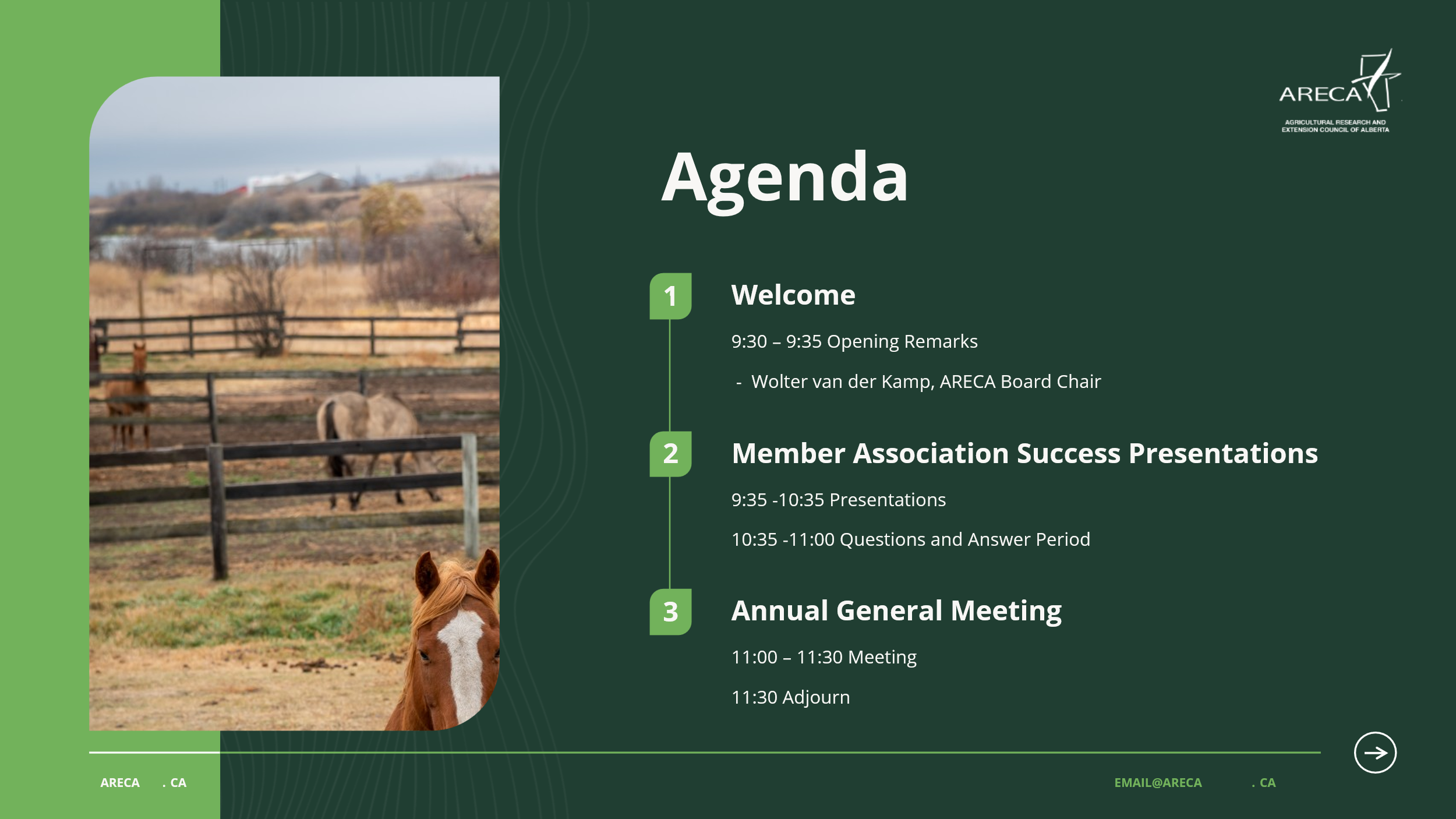 ARECA AGM